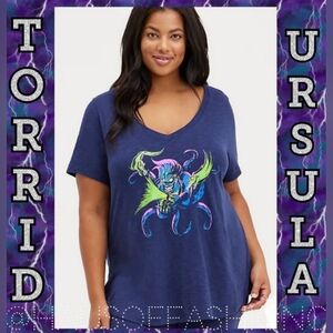 TORRID Disney Villains Ursula Sleep Top! NWT!